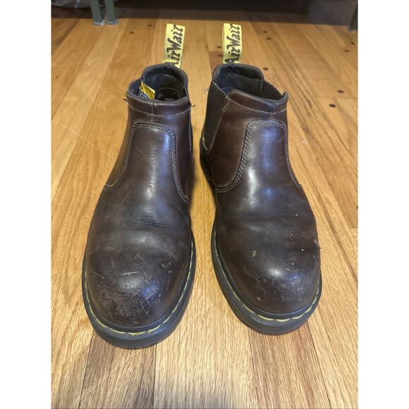 Dr. Martens Penly Chelsea Mens 9 Streetwear Brown Slip On Work Boots Steel Toe - Picture 2 of 12